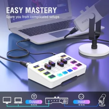 FIFINE Audio Mixer for Gaming & Streaming