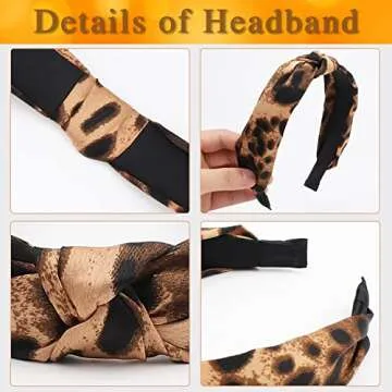 TOBATOBA Leopard Print Headbands - Stylish & Comfortable