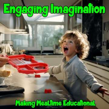 Funwares Fire Engine Kids' Dinnerware Set: Durable, Divided Plate, Ideal for Picky Eaters, Educational Mealtime, Easy Cleaning, Gift For Toddlers