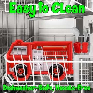 Fire Engine Kids' Dinnerware Set: Fun & Durable Mealtime Solution