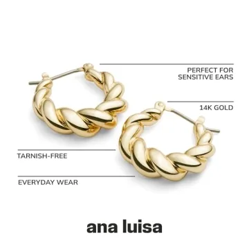 Ana Luisa Gold Hoop Earrings - Elegant Everyday Luxury