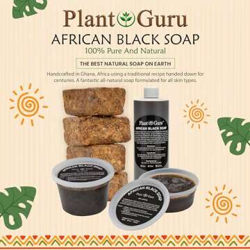 African Black Soap Liquid - 100% Natural Skin & Hair Remedy