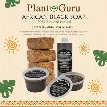 African Black Soap Liquid - 100% Natural Skin & Hair Remedy