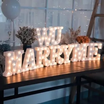 MUMUXI Marquee Light Up Letters - Decorative Battery Powered Signs