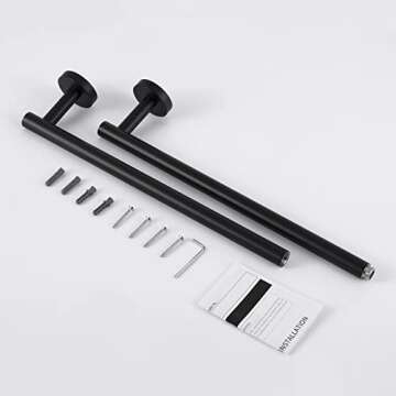 KES 25.2 Inches Black Towel Bar for Bathroom Upgrade