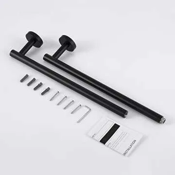 KES 25.2 Inches Black Towel Bar for Bathroom Upgrade