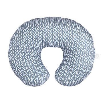 Boppy Nursing Pillow Original Support, Blue Herringbone, Ergonomic Nursing Essentials for Bottle and...