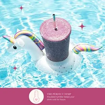 Paris Hilton Diamond Bling Water Tumbler - Insulated & Stylish