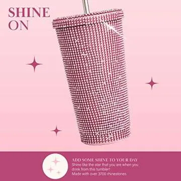 Paris Hilton Diamond Bling Water Tumbler - Insulated & Stylish