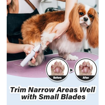 Casfuy Cordless Dog Paw Trimmer for Easy Pet Grooming