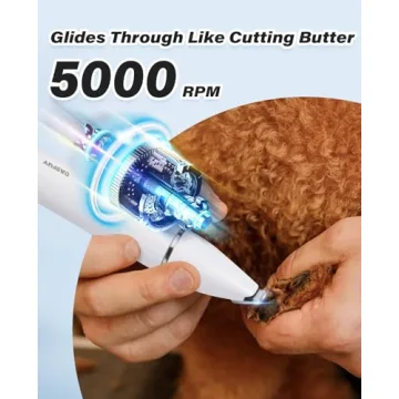 Casfuy Cordless Dog Paw Trimmer for Easy Pet Grooming