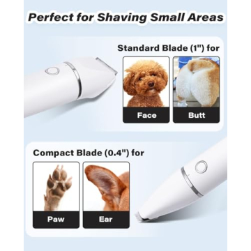 Casfuy Cordless Dog Paw Trimmer for Easy Pet Grooming
