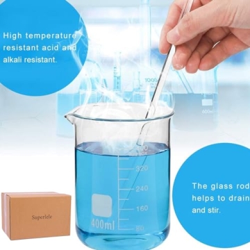 Durable Borosilicate Glass Beaker Set - Versatile Sizes Included