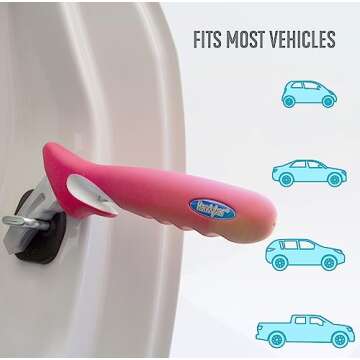 Stander HandyBar, Portable Vehicle Support Handle with Window Breaker and Seat Belt Cutter for Adults, Seniors, and Elderly, Car Door Assist Handle with Non-Slip Grip and Emergency Safety Tools