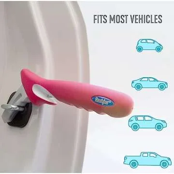 Stander HandyBar, Portable Vehicle Support Handle with Window Breaker and Seat Belt Cutter for Adults, Seniors, and Elderly, Car Door Assist Handle with Non-Slip Grip and Emergency Safety Tools