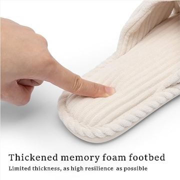 Chantomoo Women’s Cozy Memory Foam House Slippers