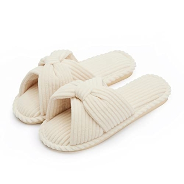 Chantomoo Women’s Cozy Memory Foam House Slippers