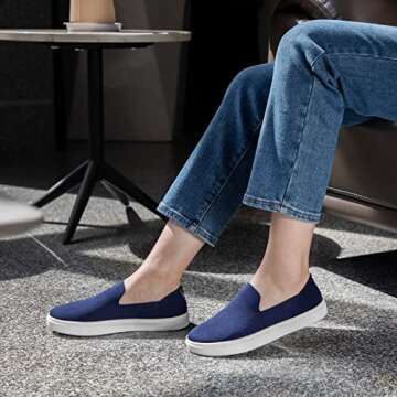 STQ Womens Loafers Comfortable Slip on Shoes with Memory Foam