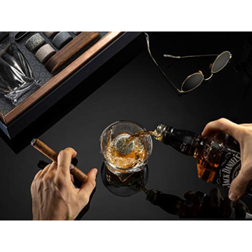 Craft Whiskey Glass Set with Gift Box & Stones