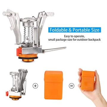 Odoland Camping Cookware Set for Hiking and Backpacking