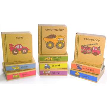 Green Start Book Towers Little Vehicle Books for Kids