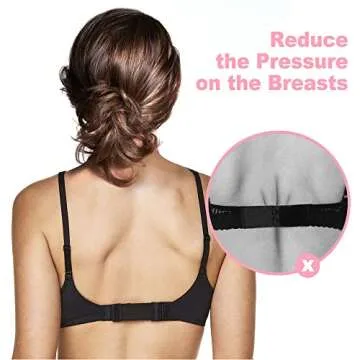 Comfortable Bra Extender for All Common Bra Models