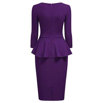 Miusol Women's Retro Square Neck Pencil Dress - Stylish & Comfortable