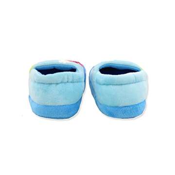 Baby Shark Toddler Kids Plush Aline Slippers (Blue, 5-6 M US Toddler)