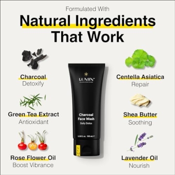 Lumin Charcoal Face Wash for Daily Detox and Hydration