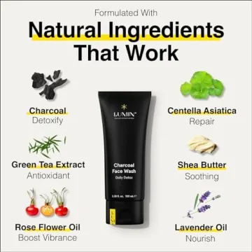 Lumin Charcoal Face Wash for Daily Detox and Hydration