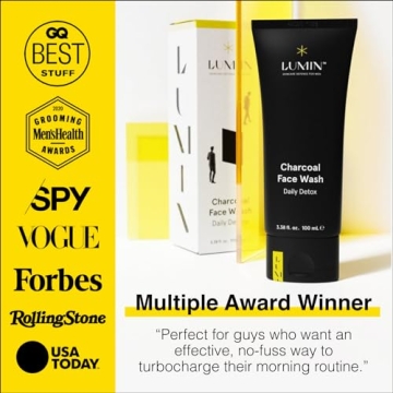 Lumin Charcoal Face Wash for Daily Detox and Hydration
