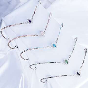 MOSTORY Handmade Black Rhinestone Tiara Elf Headpiece Fairy Crystal Crown Quartz Elven Circlet for Women Girls Princess Renaissance Halloween Wedding Prom Carnival Party Black