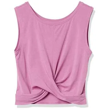 Core 10 Women's Pima Cotton Blend Knot Front Yoga Tank