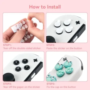 GeekShare Silicone Button Caps - Cute Grip for Joy-Con