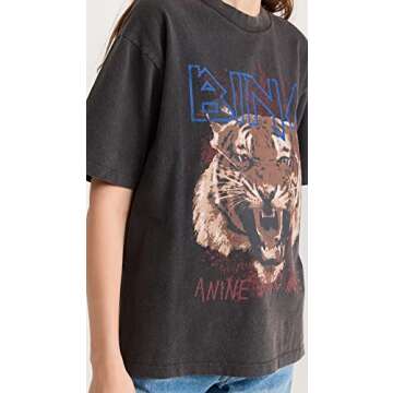 ANINE BING Women's Tiger Tee - Stylish Graphic Tee
