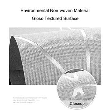 Prior.choice 9.5X0.53M Modern Geometry Triangle Gloss 4 Colors Embossed Textured Non-Woven Wallpaper Roll for Bedroom Livingroom 1.73' W x 31.2' L=5.035㎡ (54sq.ft) (Cream White)