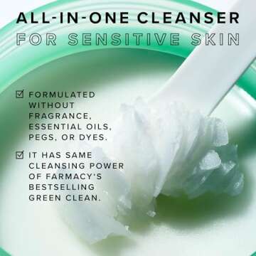 Farmacy Makeup Remover Cleansing Balm - Clearly Clean Sensitive Skin Makeup Remover + Oil Based Clea...