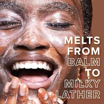 Farmacy Makeup Remover Cleansing Balm - Clearly Clean Sensitive Skin Makeup Remover + Oil Based Cleanser - Gentle Exfoliating Double Cleanser - Melts From Balm to Milky Lather (50ml)