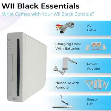 Digital Dynasty Nintendo Wii Console White Premium Bundle with 1-Year Warranty Includes 2 Remotes, 2...