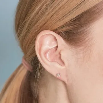 Elegant 14K White Gold Diamond Accent Earrings for Gifts