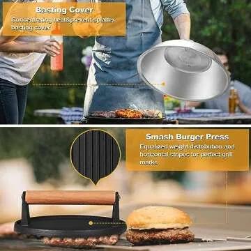 Terlulu 29 PCS Griddle Accessories Kit for BBQ Grilling