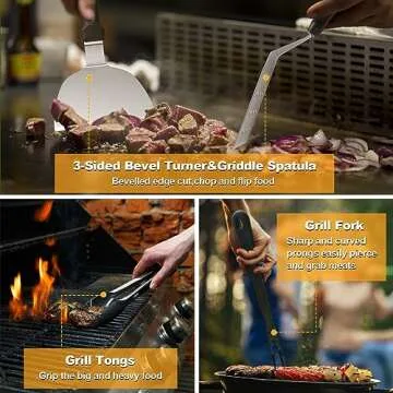 Terlulu 29 PCS Griddle Accessories Kit for BBQ Grilling