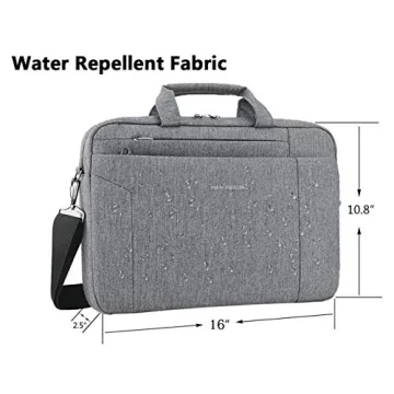 KROSER Waterproof Laptop Bag 15.6 Inch Stylish Briefcase