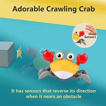 Crawling Crab Baby Toy - Interactive & Engaging Musical Play for Infants