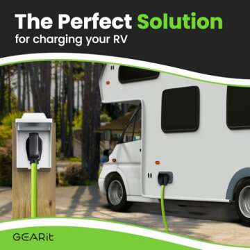 GEARit 30-Amp Extension Cord for RV and Auto, 125-Volt, Waterproof Power Solution