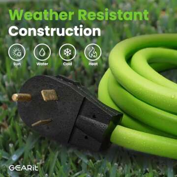 GEARit 30-Amp RV Extension Cord 75 Feet for Outdoor Use