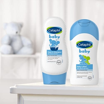 Cetaphil Baby Wash & Shampoo Pack of 2, Gentle & Moisturizing