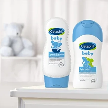 Cetaphil Baby Wash & Shampoo Pack of 2, Gentle & Moisturizing