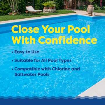 In The Swim Pool Closing Kit - Winterizing Chemicals for Above Ground and In-Ground Pools - Up to 15...
