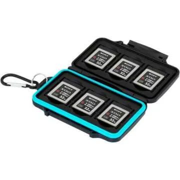 Ruggard Leda Memory Card Case for 6 XQD or CFexpress Cards (Black)